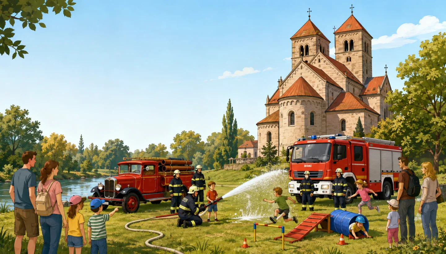 Ein Tag mit der Feuerwehr auf Doubravka