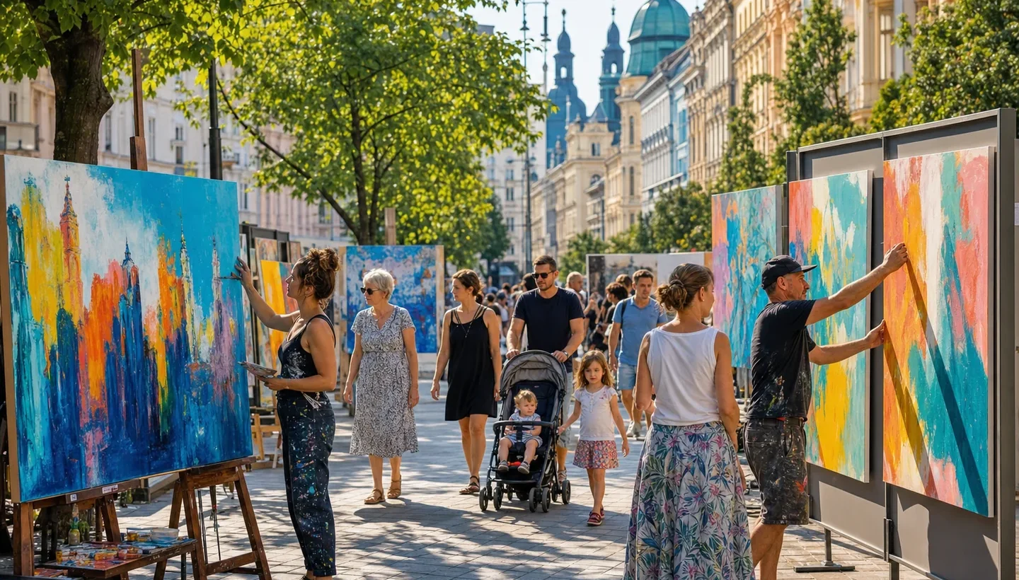 Barva na ulici — мистецтво просто неба