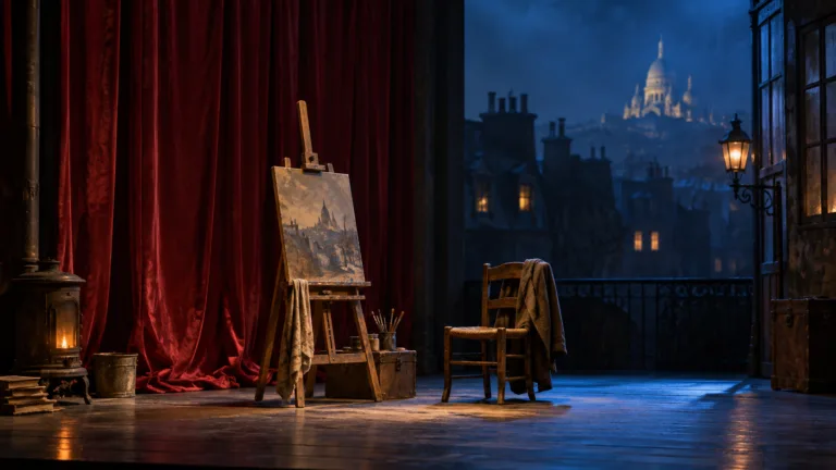 Conceptual opera stage; not the actual DJKT La Boheme production