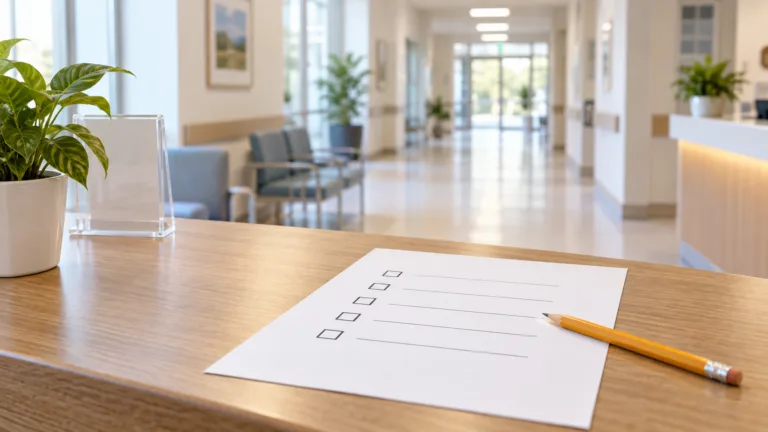 Conceptual anonymous patient questionnaire; not an actual FN Plzen room or form